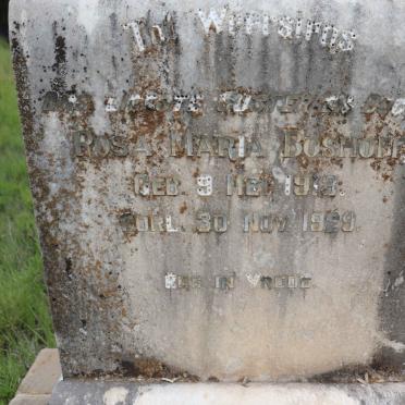 BOSHOFF Rosa Maria 1913-1929