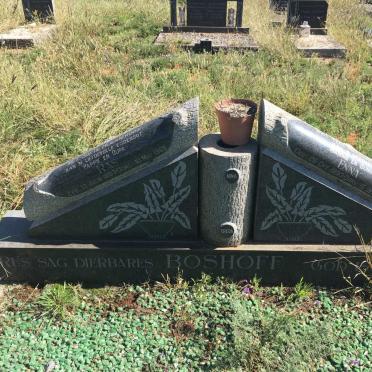 BOSHOFF Ras 1897-1965 &amp; Enna 1893-1979