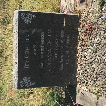 BOOYENS Johanna Cecilia nee SNYMAN 1894-1965