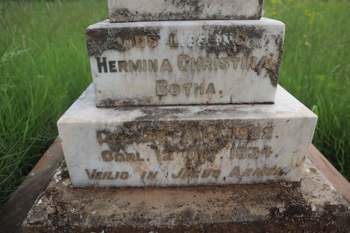 BOTHA Hermina Christina 1932-1934