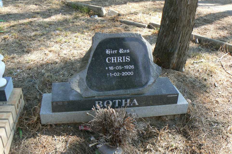 BOTHA Chris 1926-2000