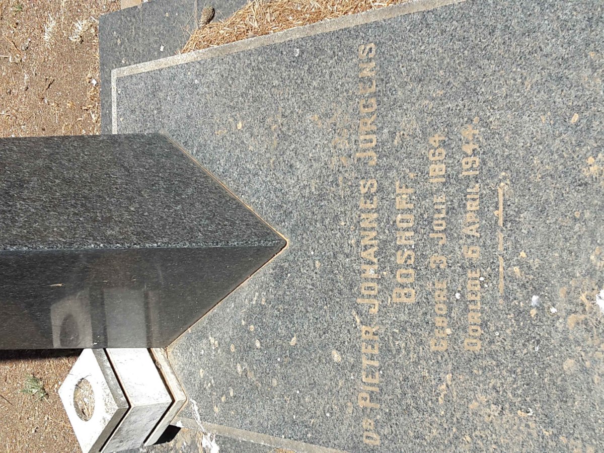 BOSHOFF Pieter Johannes Jurgens 1864-1944