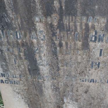 BROWN Thomas John 1872-1935