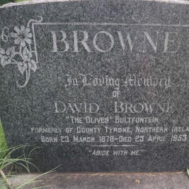 BROWNE David 1878-1953