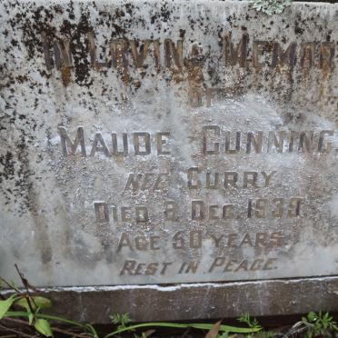 CUNNING Maude nee CURRY -1939