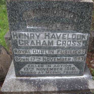 CROSS Henry Havelock Graham 1893-1916