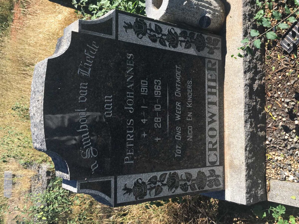 CROWTHER Petrus Johannes 1910-1963