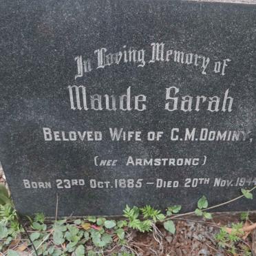 DOMINY Maude Sarah nee ARMSTRONG 1885-1944