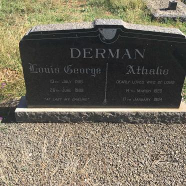 DERMAN Louis George 1916-1988 &amp; Athalie 1920-1964