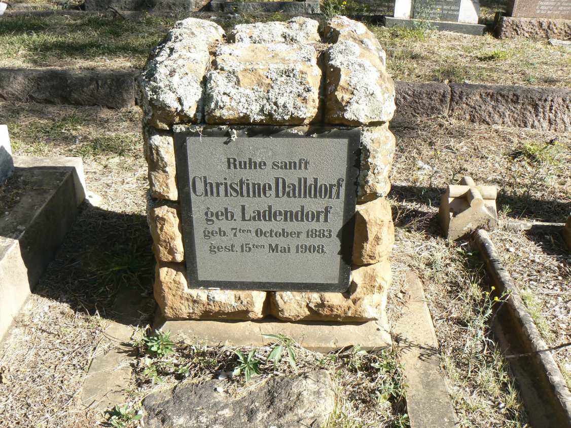 DALLDORF Christine nee LADENDORF 1883-1908
