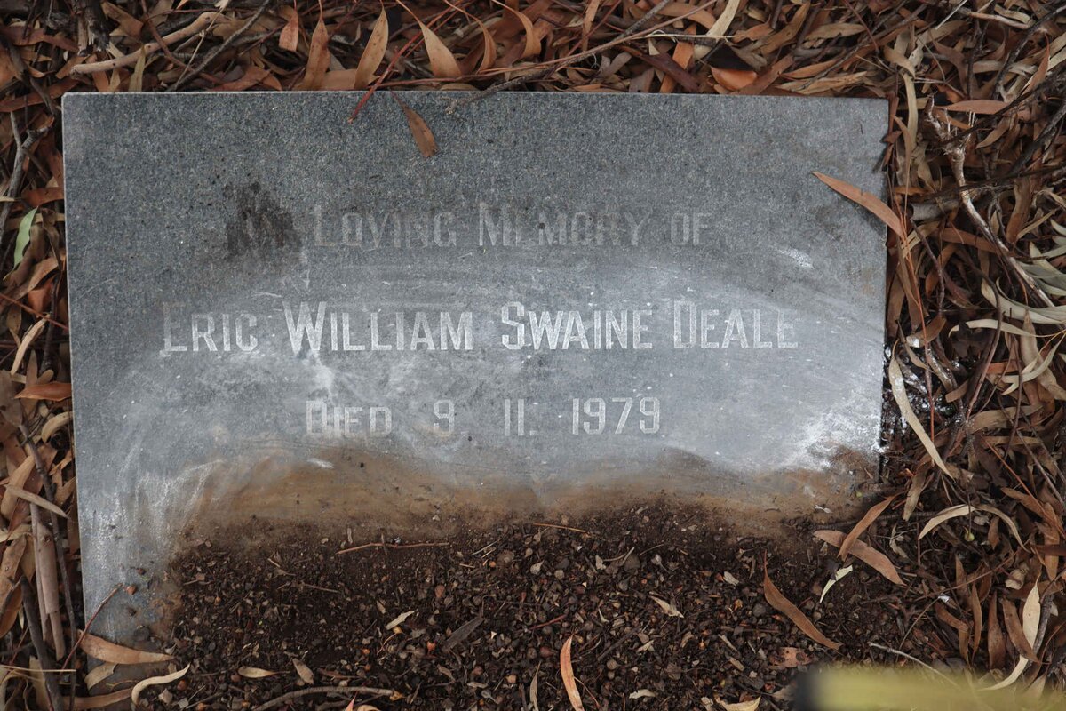 DEALE Eric William Swaine -1979