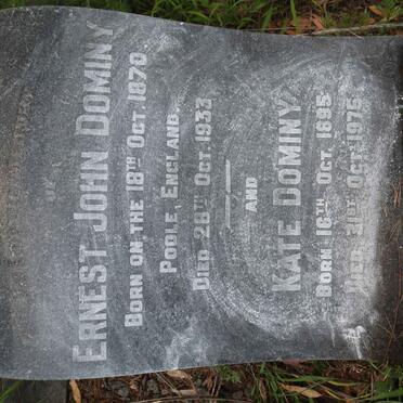 DOMINY Ernest John 1870-1933 :: DOMINY Kate 1895-1975