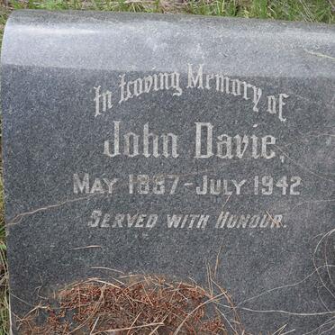 DAVIE John 1887-1942