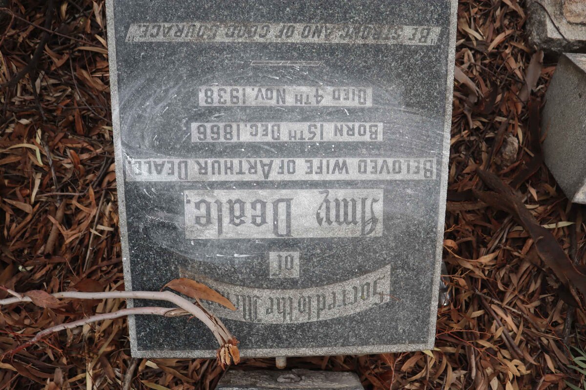 DEALE Arthur 1866-1933 &amp; Amy 1866-1938