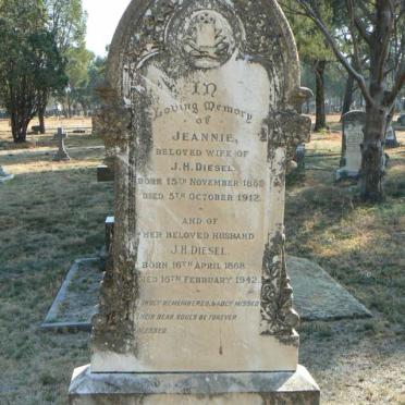 DIESEL J.H. 1868-1942 &amp; Jeannie 186?-1912