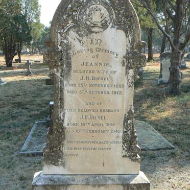 DIESEL J.H. 1868-1942 &amp; Jeannie 186?-1912