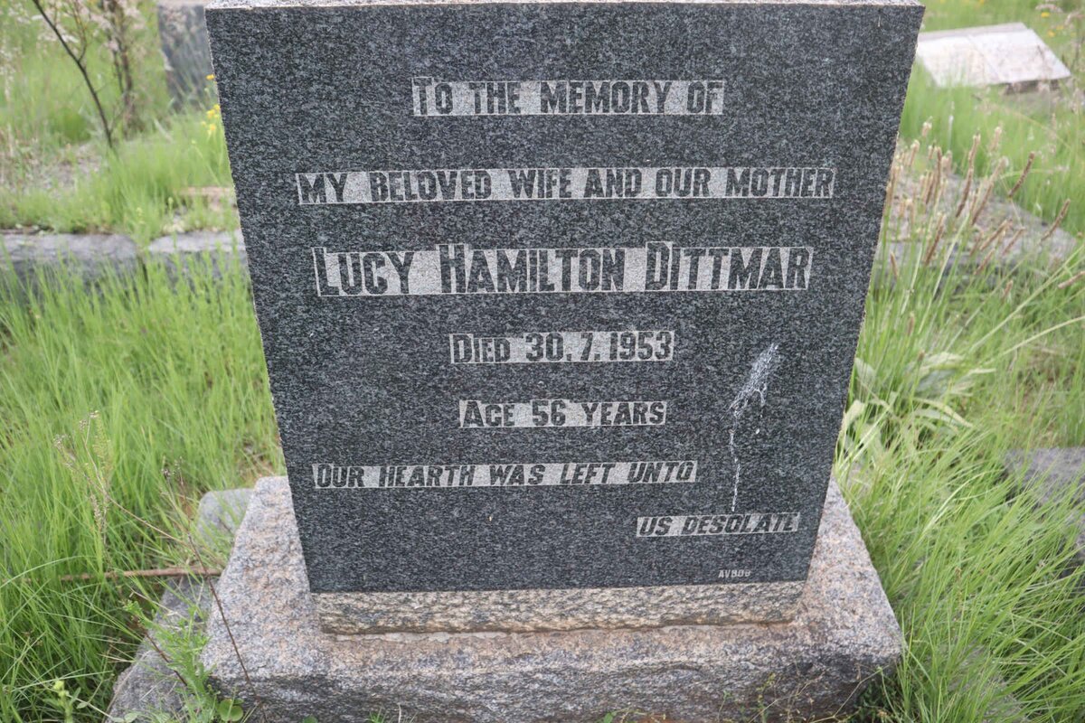 DITTMAR Lucy Hamilton -1953