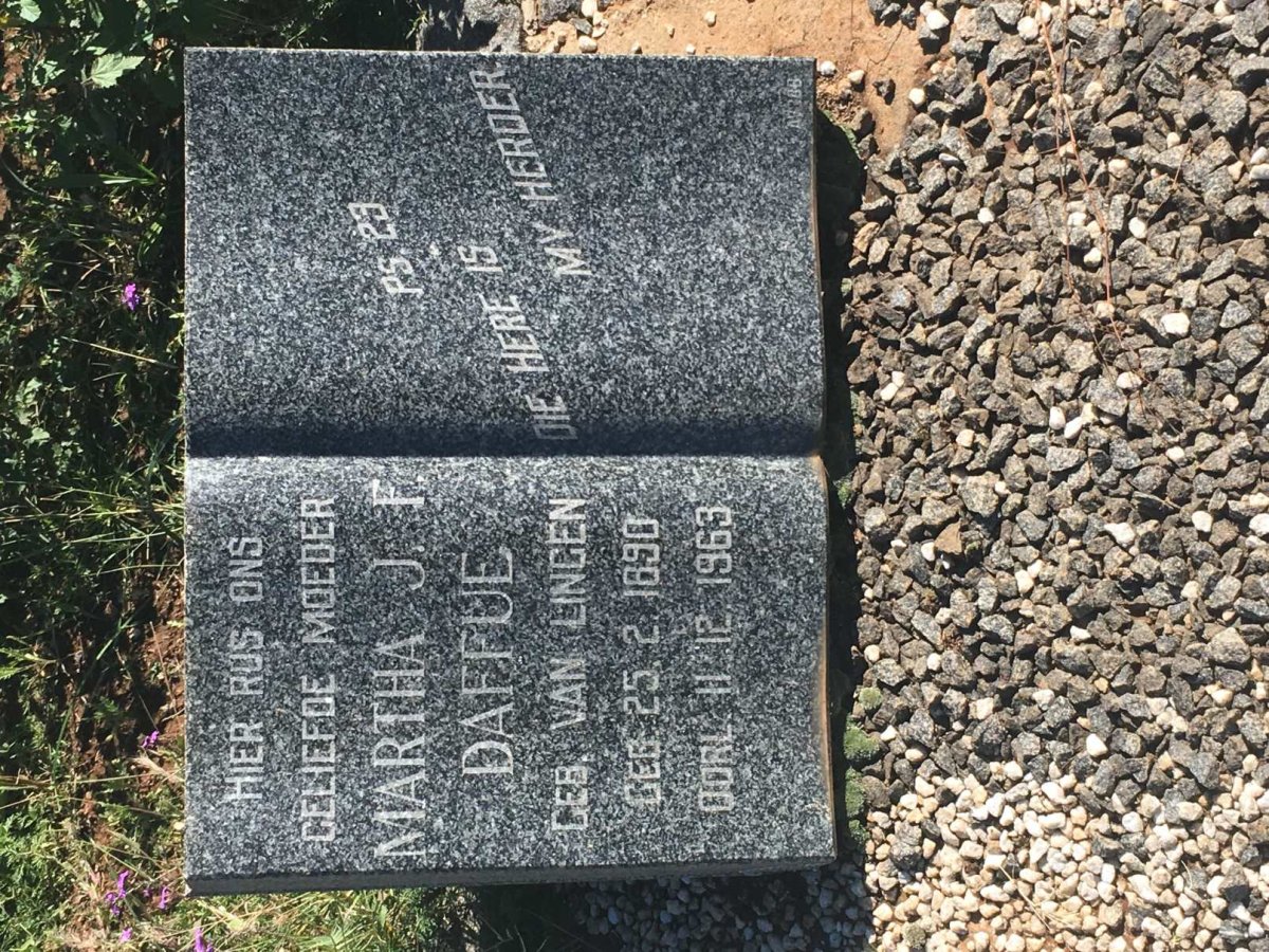 DAFFUE Martha J.F. nee VAN LINGEN 1890-1963