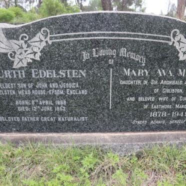 EDELSTEN Gurth 18?6-1952 &amp; Mary Ava Margaret BART 1878-1949