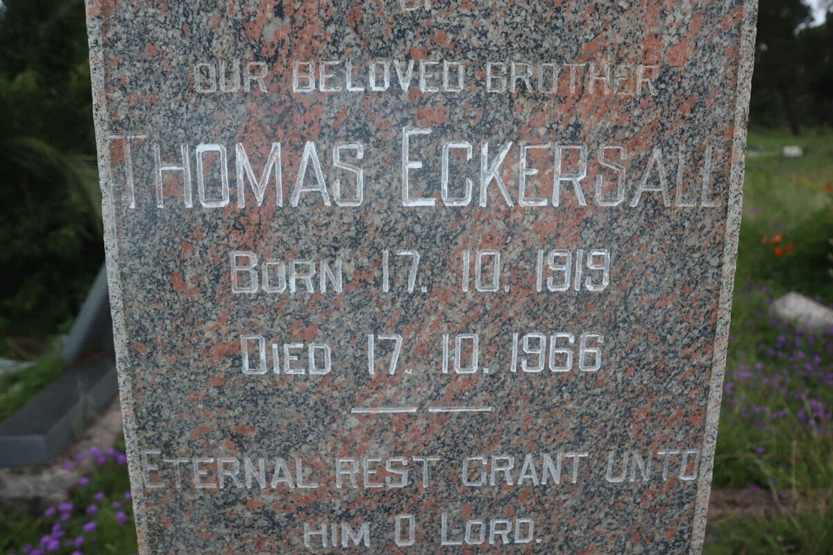 ECKERSALL Thomas 1919-1966