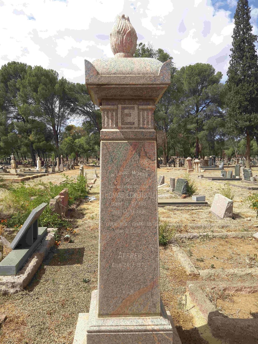 ECKERSALL Thomas 1919-1966 :: ECKERSALL Alfred -1973