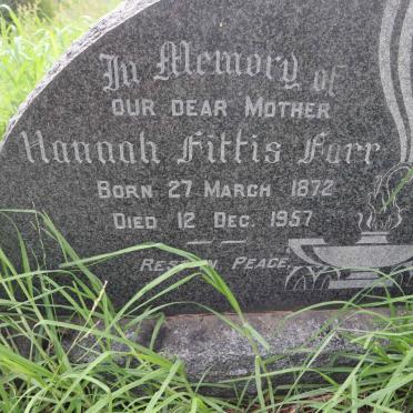 FARR Hannah Fittis 1872-1957