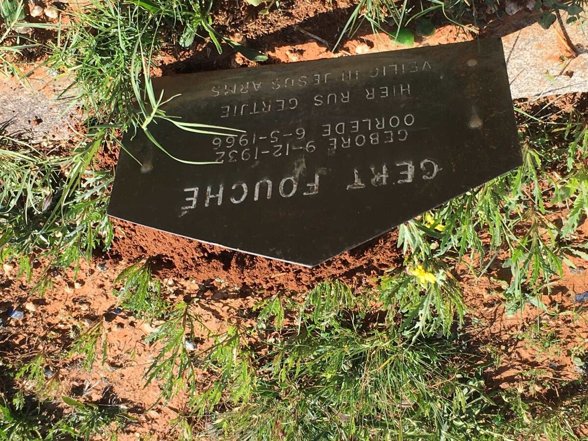 FOUCHÉ Gert 1932-1966