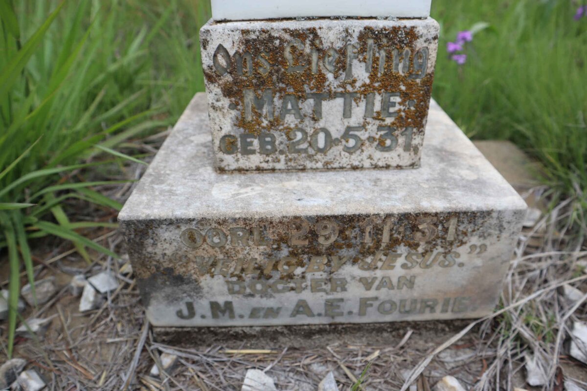 FOURIE Mattie 1931-1931