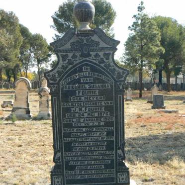 FOURIE Abiechiel Susanna nee MEYER 1876-1928