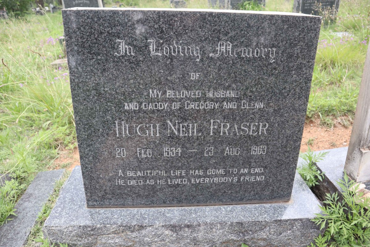 FRASER Hugh Neil 1934-1963