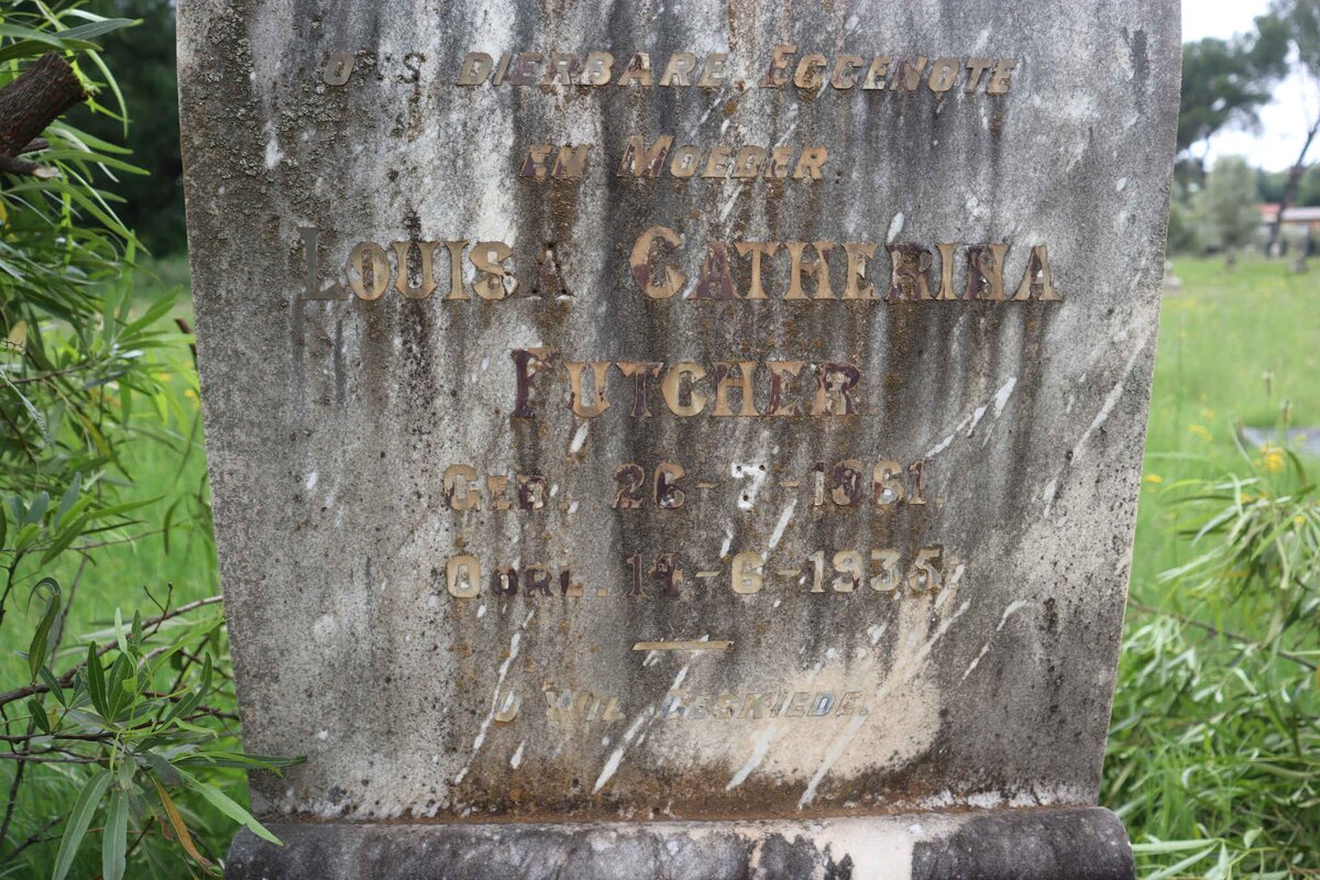 FUTCHER Louisa Catherina 1861-1935