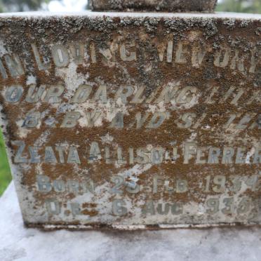 FERREIRA Zeata Allison 1934-1935