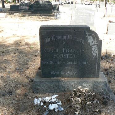 FORSTER Cecil Francis 1911-1957