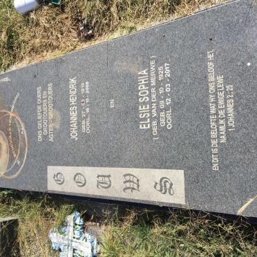 GOUWS Johannes Hendrik 1919-2008 &amp; Elsie Sophia VAN DER MERWE 1925-2017