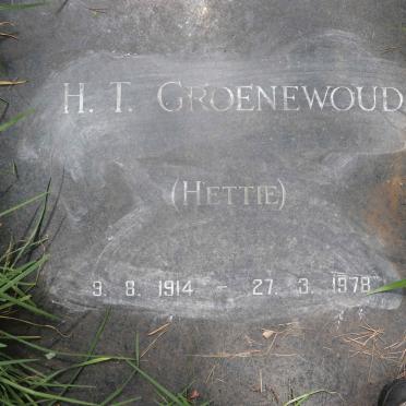 GROENEWOUD H.T. 1914-1978
