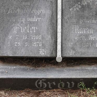 GROVE Pieter 1908-1978 &amp; Maria C.I. GERINGER 1904-