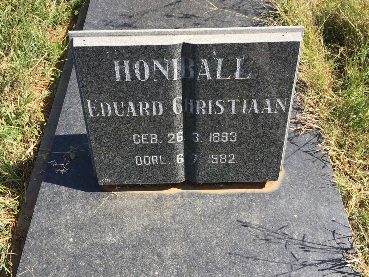 HONIBALL Eduard Christiaan 1893-1982