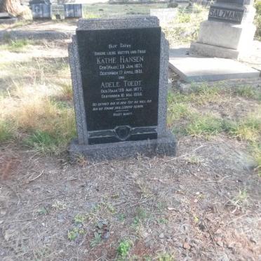 HANSEN Käthe nee HAAK 1871-1931 :: TOEDT Adele nee HAAK 1877-1936
