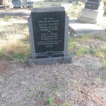 HANSEN Käthe nee HAAK 1871-1931 :: TOEDT Adele nee HAAK 1877-1936