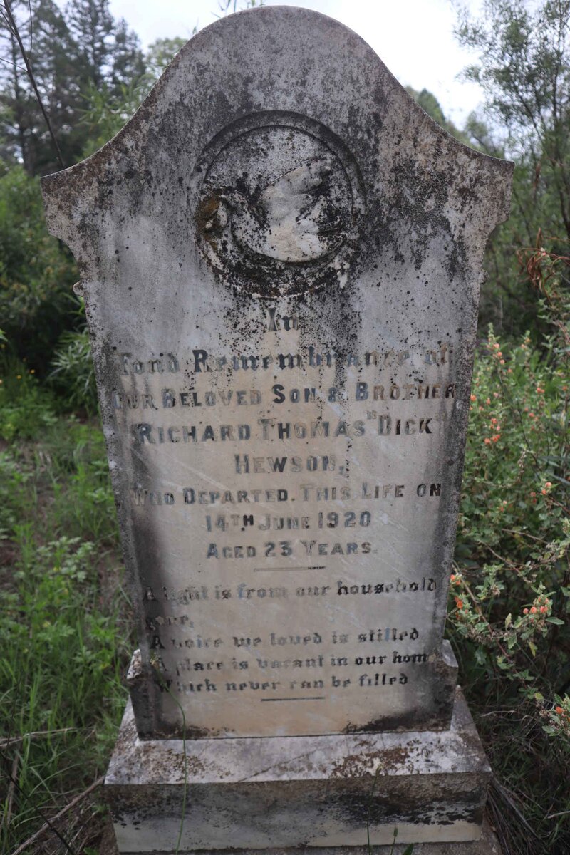 HEWSON Richard Thomas Dick -1920