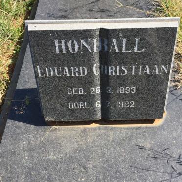 HONIBALL Eduard Christiaan 1893-1982