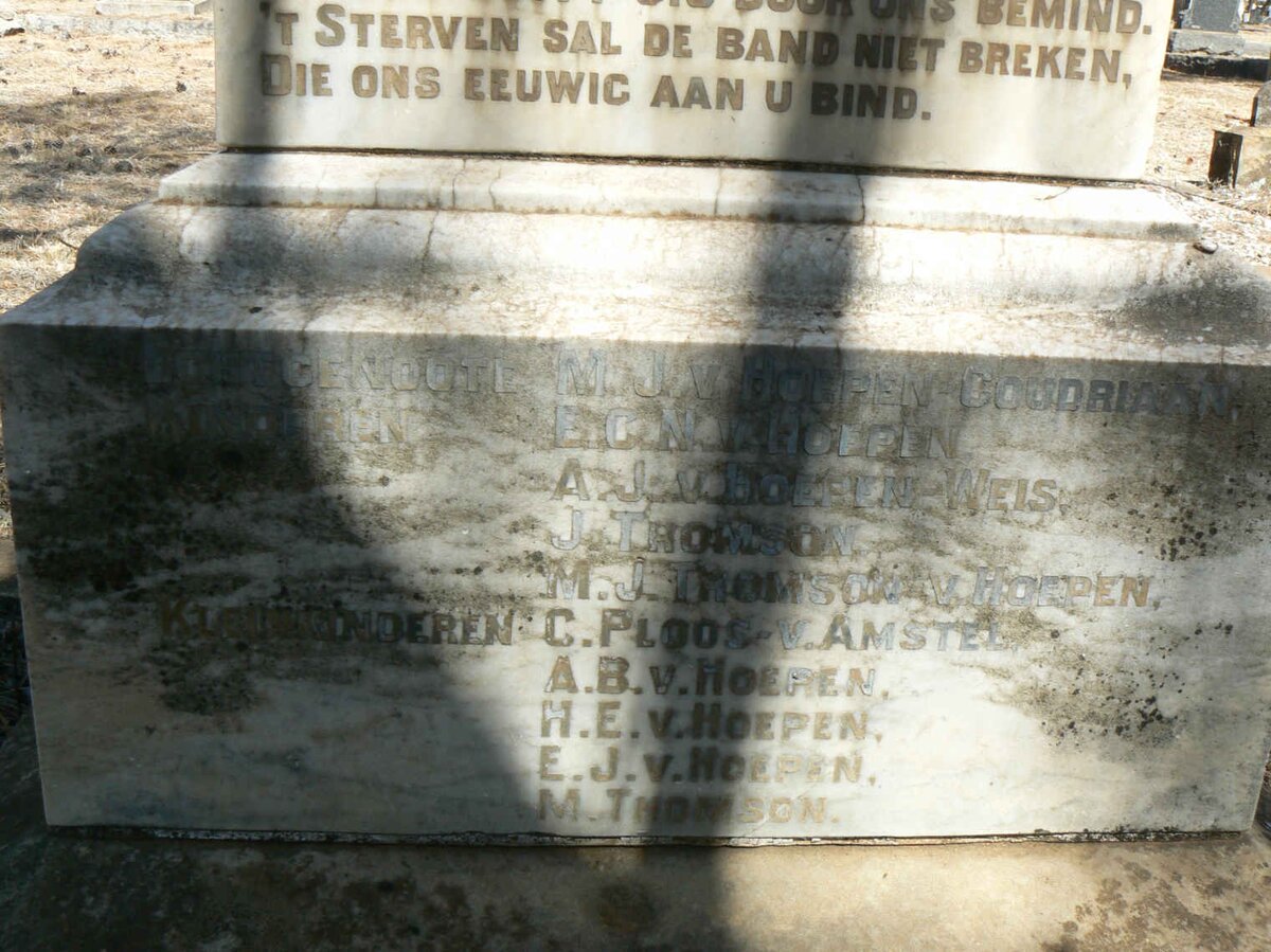 HOEPEN J., van 1856-1922