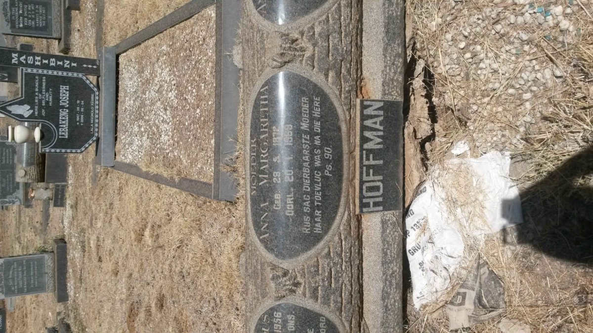 HOFFMAN Anna Margaretha 1872-1969