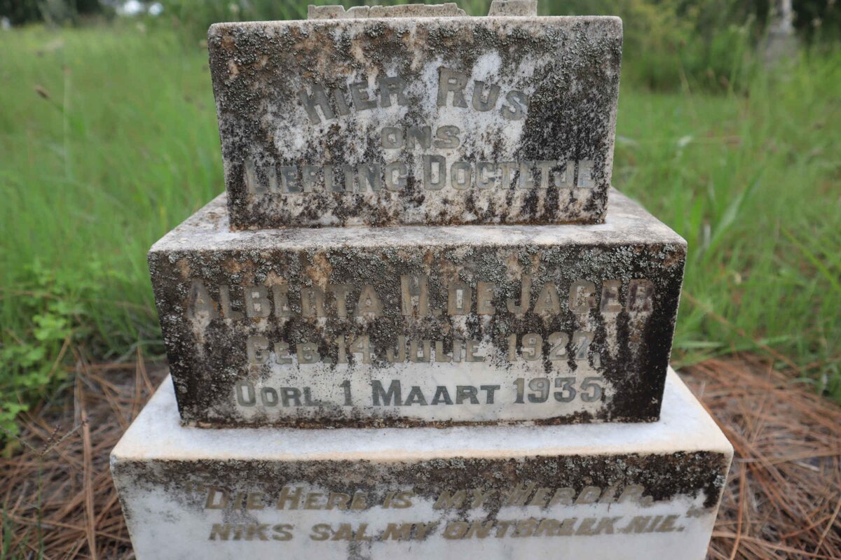 JAGER Alberta H., de 1927-1935