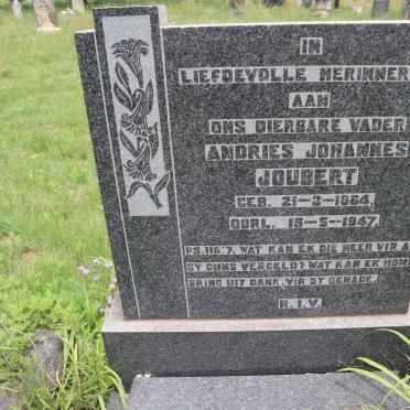 JOUBERT Andries Johannes 1864-1947
