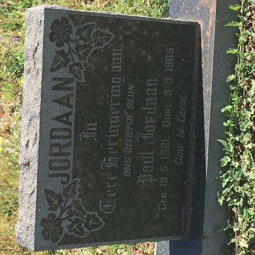 JORDAAN Paul 1921-1965