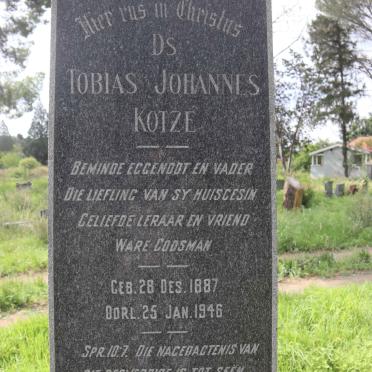 KOTZE Tobias Johannes 1887-1946