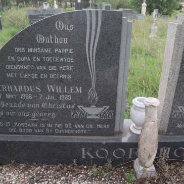 KOORNHOF Gerhardus Willem 1898-1983 &amp; Elizabeth Sarelina  POTGIETER 1903-1954