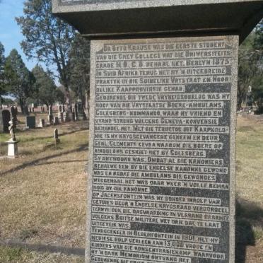 KRAUSE Otto Carl Heinrich 1852-1941 &amp; Jemima Cornelia VISSER 1860-1924