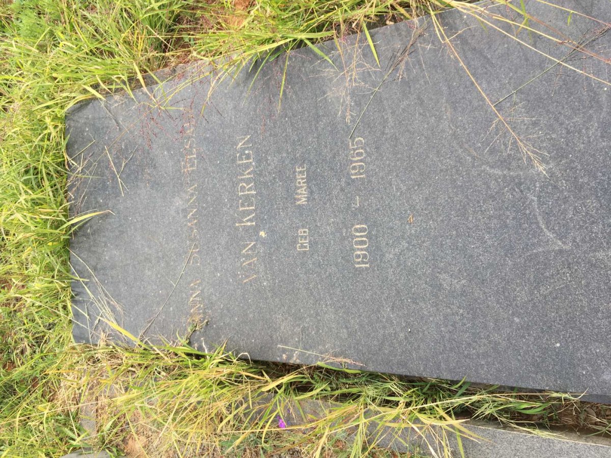 KERKEN Anna Susanna Elsabe, van nee MAREE 1900-1965